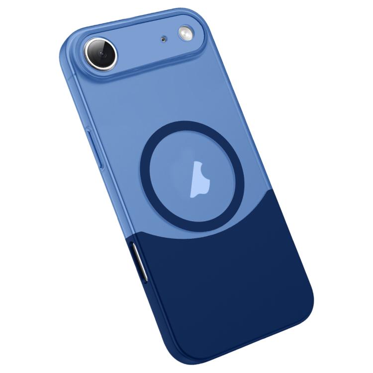 For iPhone Air Tenon-and-mortise Splicing Magnetic PC Phone Case(Sapphire Blue)