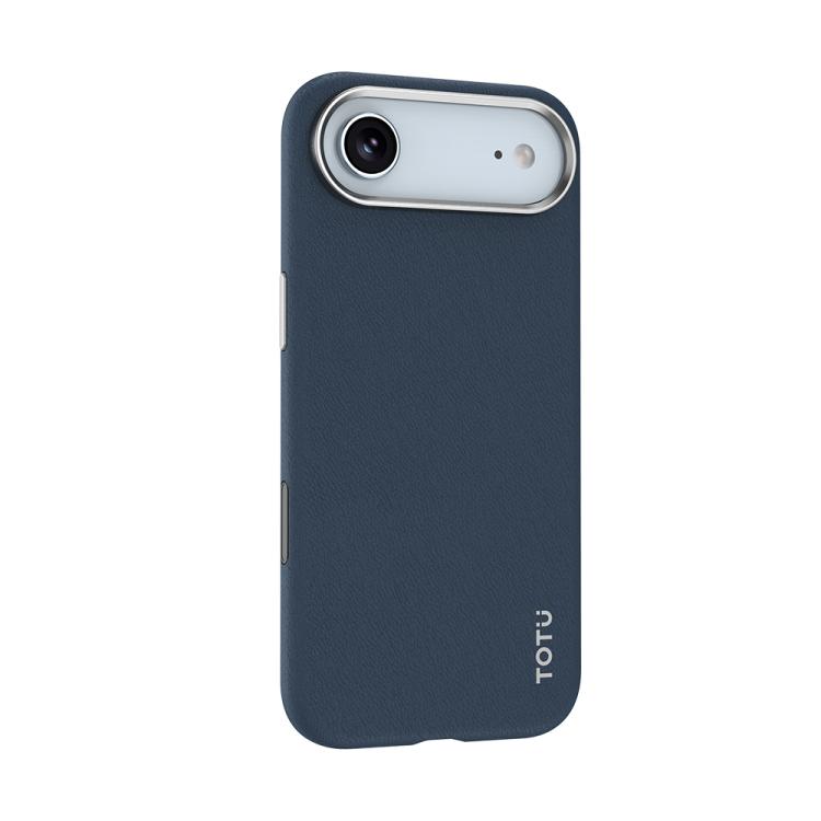 For iPhone Air TOTU PC-17 Vegan Leather MagSafe Magnetic Phone Case(Blue)