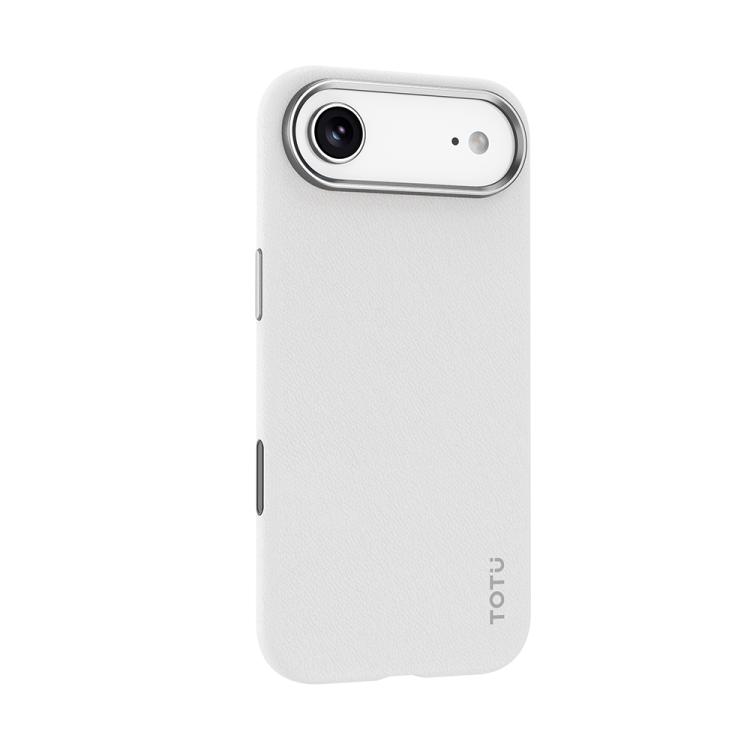 For iPhone Air TOTU PC-17 Vegan Leather MagSafe Magnetic Phone Case(White)