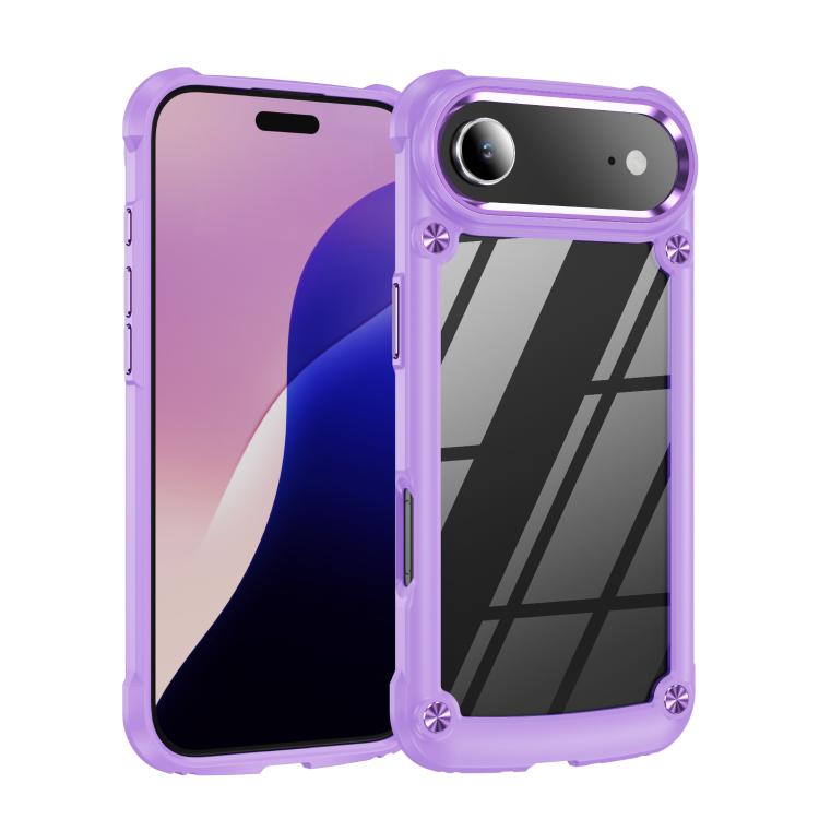 For iPhone Air TPU + PC Lens Protection Phone Case(Purple)