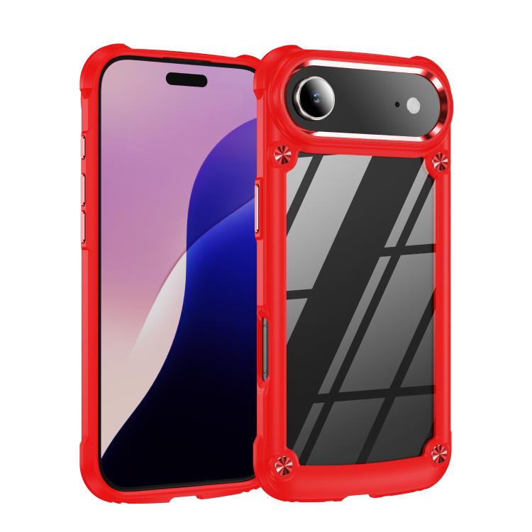 For iPhone Air TPU + PC Lens Protection Phone Case(Red)