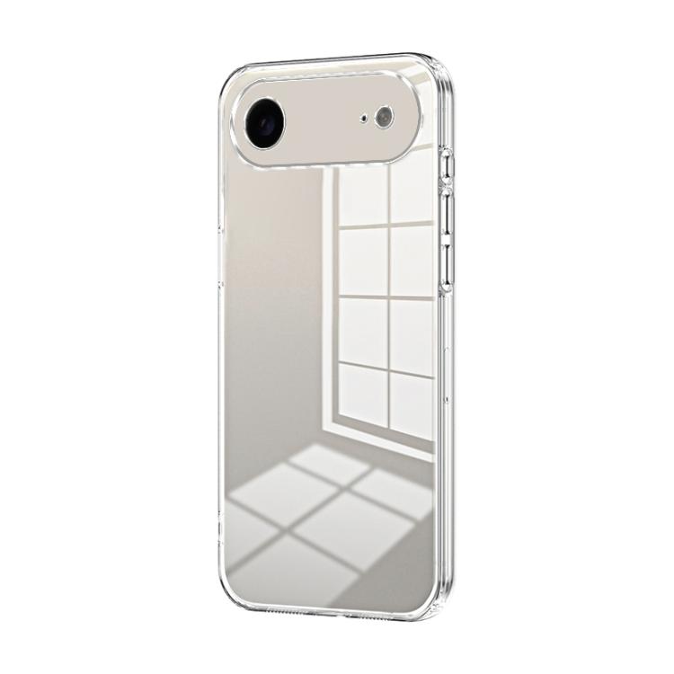 For iPhone Air Transparent Plating Fine Hole Phone Case(Transparent)