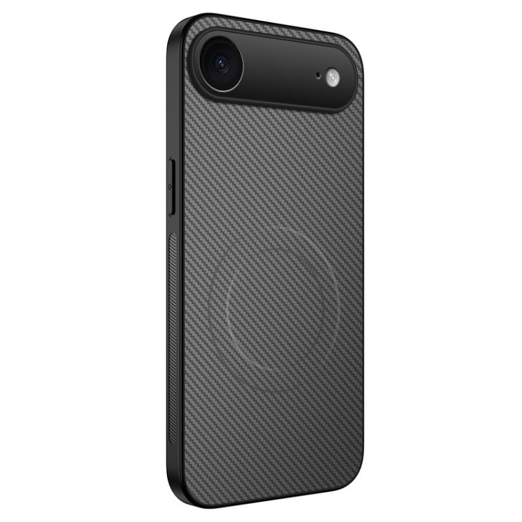 For iPhone Air WANLONFENG TQ Series Magnetic Carbon Fiber Texture PC Hybrid TPU Phone Case(Grey)