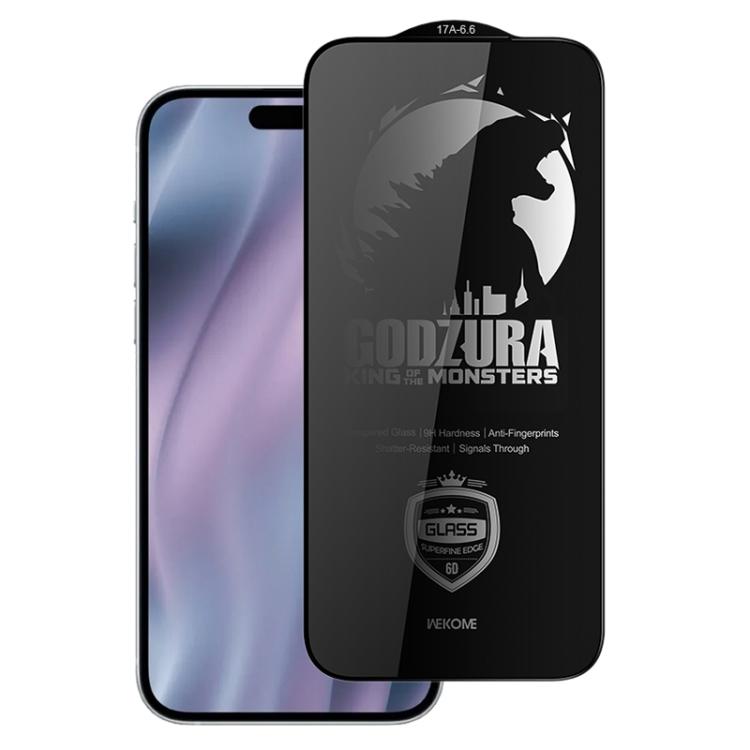 For iPhone Air WK WTP-123 6D Curved Ultra-Fine Edge Privacy Full-Screen Tempered Glass Film(Transparent)