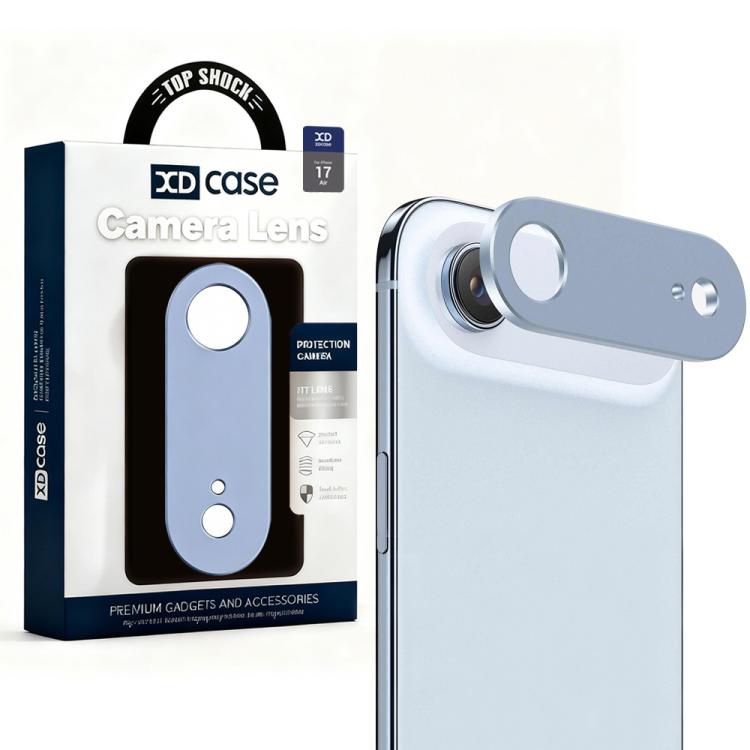 For iPhone Air XDcase Metal Flat & Hollow Camera Lens Protector(Sky Blue)