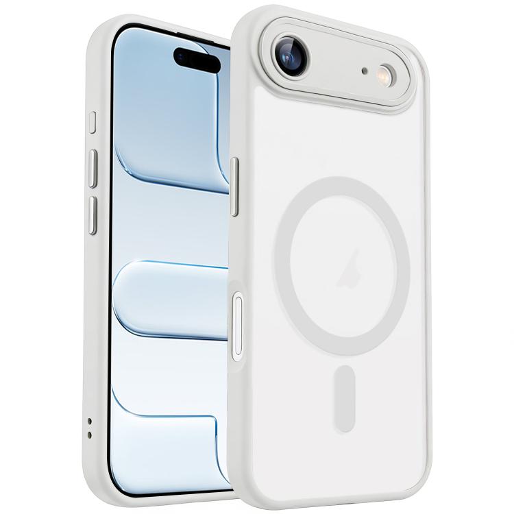 For iPhone Air XDcase Skin Feel Magnetic Frosted Phone Case with Lens Film(White)