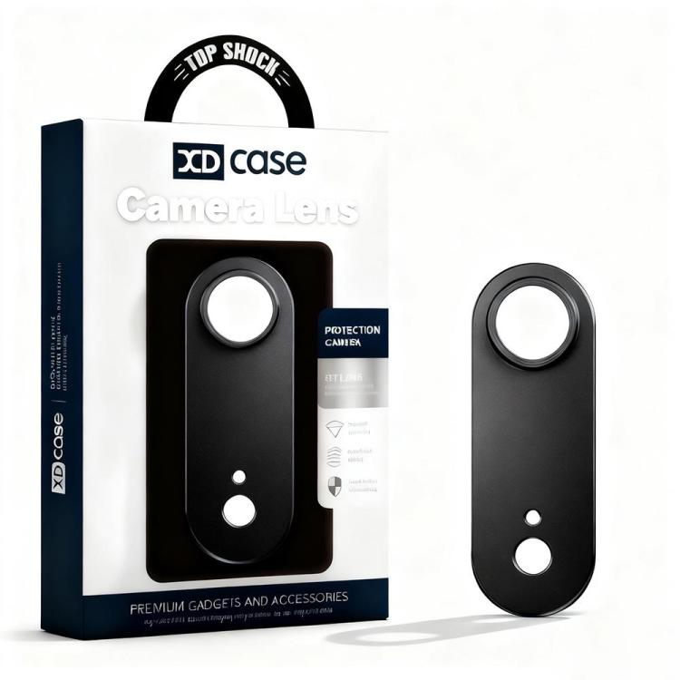 For iPhone Air XDcase Titanium Alloy Hollow Camera Lens Protector(Black)