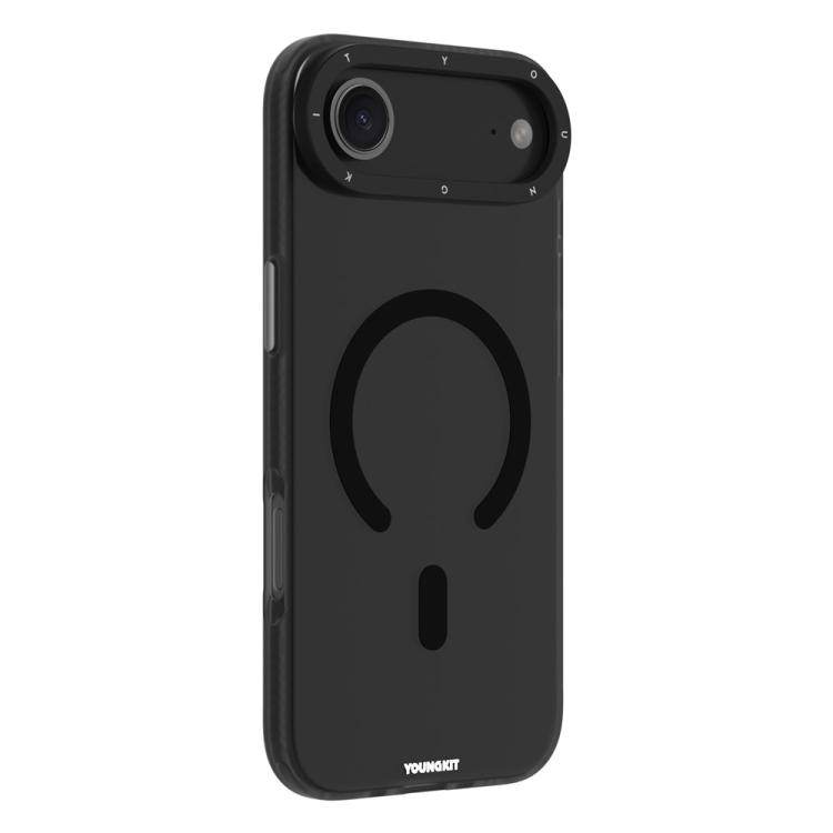 For iPhone Air YOUNGKIT Matte PET TPU Magnetic Phone Case(YSHcx001 Black)