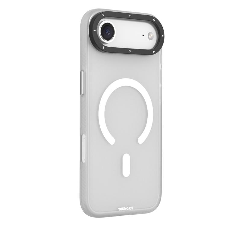 For iPhone Air YOUNGKIT Matte PET TPU Magnetic Phone Case(YSHcx002 White)