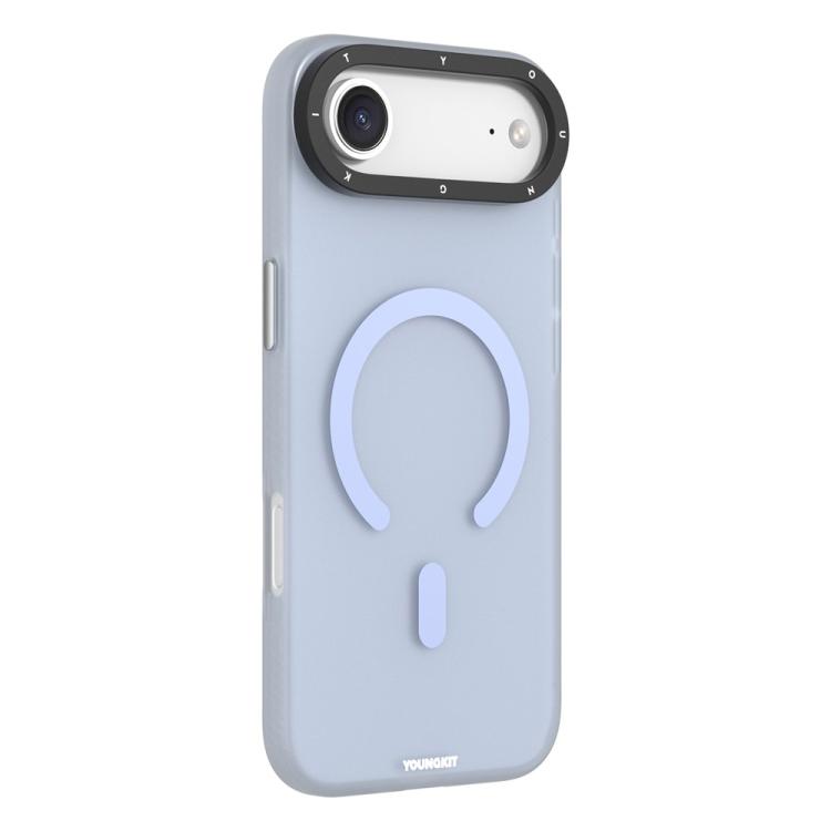 For iPhone Air YOUNGKIT Matte PET TPU Magnetic Phone Case(YSHcx011 Blue)