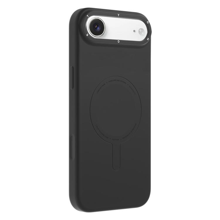 For iPhone Air YOUNGKIT Morandi Series Magnetic Liquid Silicone PC Phone Case(Black)