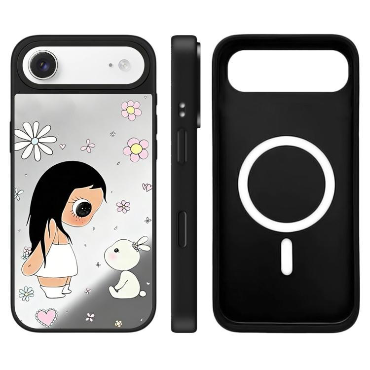 For iPhone Air YUY Series Pattern Camera Control Button Mirror Magnetic Phone Case(YUY Rabbit)