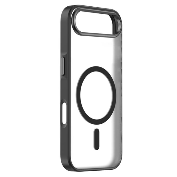 For iPhone Air ZGA Matte Clear Magsafe PC Hybrid TPU Phone Case(Black)