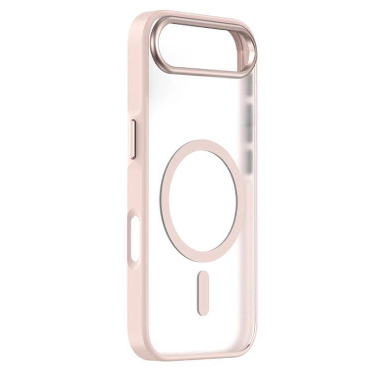 For iPhone Air ZGA Matte Clear Magsafe PC Hybrid TPU Phone Case(Pink)
