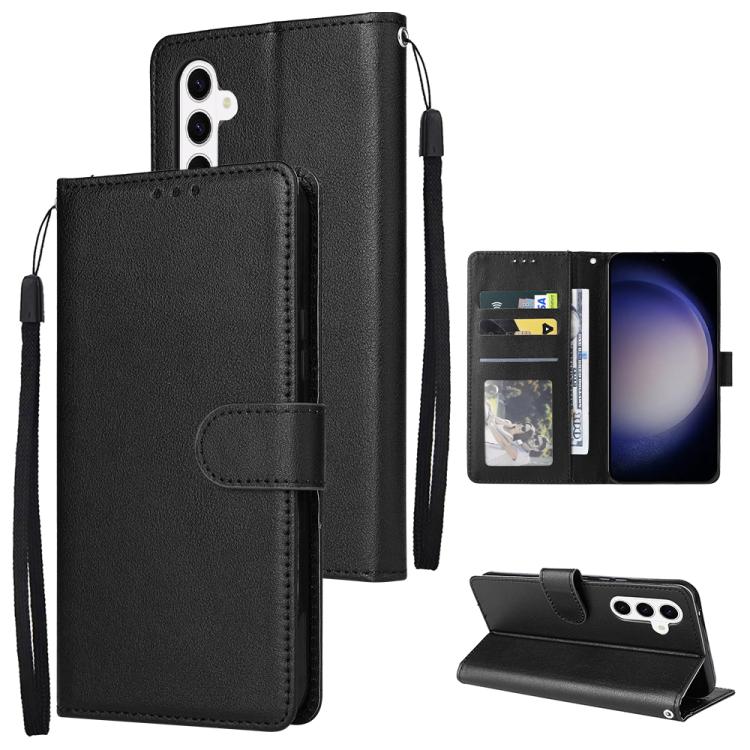 For Samsung Galaxy S26 5G 3-Card Slots Multifunctional Leather Phone Case(Black)