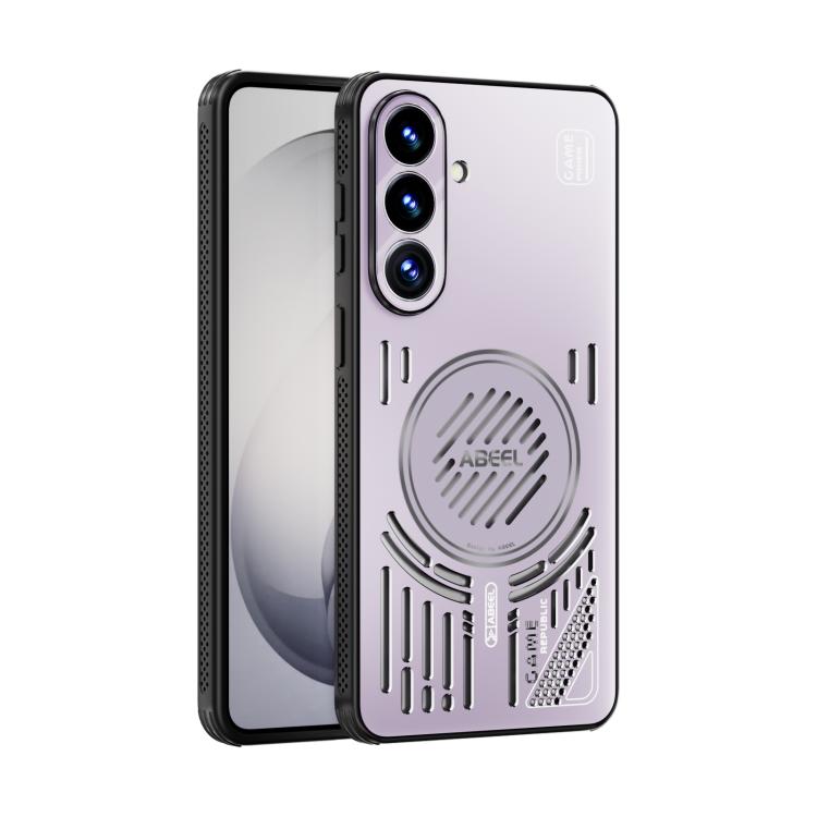 For Samsung Galaxy S26 5G ABEEL Ice Fox Series Magsafe Heat Sink Cooling Phone Case(Pink Purple)