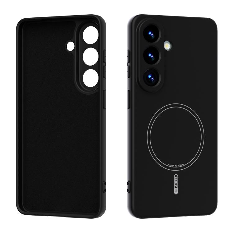 For Samsung Galaxy S26 5G ABEEL Skin-friendly Feel Magsafe Liquid Silicone Phone Case(Black)