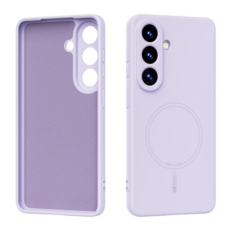 For Samsung Galaxy S26 5G ABEEL Skin-friendly Feel Magsafe Liquid Silicone Phone Case(Lilac Purple)