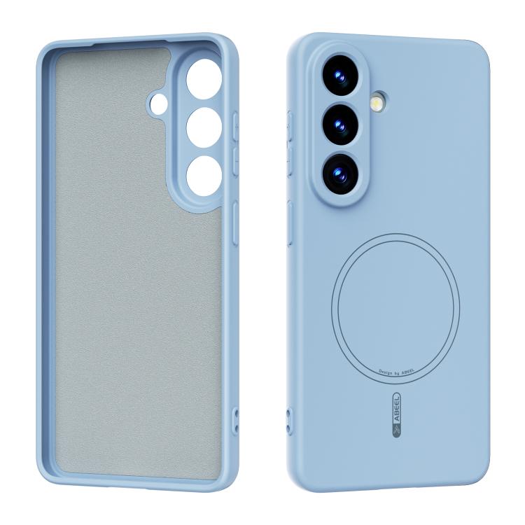 For Samsung Galaxy S26 5G ABEEL Skin-friendly Feel Magsafe Liquid Silicone Phone Case(Sky Blue)