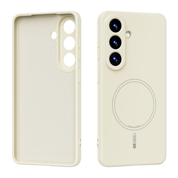 For Samsung Galaxy S26 5G ABEEL Skin-friendly Feel Magsafe Liquid Silicone Phone Case(Yellow)