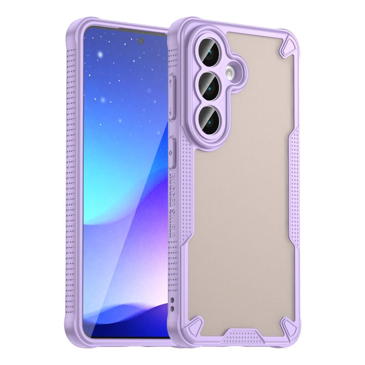 For Samsung Galaxy S26 5G Armor Glaze PC Hybrid TPU Phone Case(Purple)