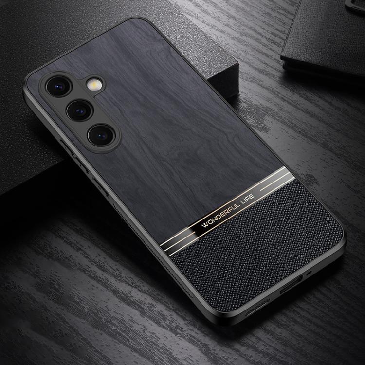 For Samsung Galaxy S26 5G Bionic Tree Texture Full Coverage Phone Case(Black)