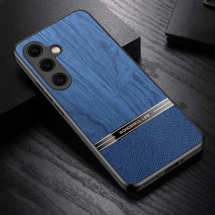 For Samsung Galaxy S26 5G Bionic Tree Texture Full Coverage Phone Case(Blue)