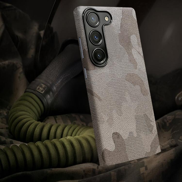 For Samsung Galaxy S26 5G Camouflage Full Coverage Magnetic Shockproof Phone Case(Titanium Gray)