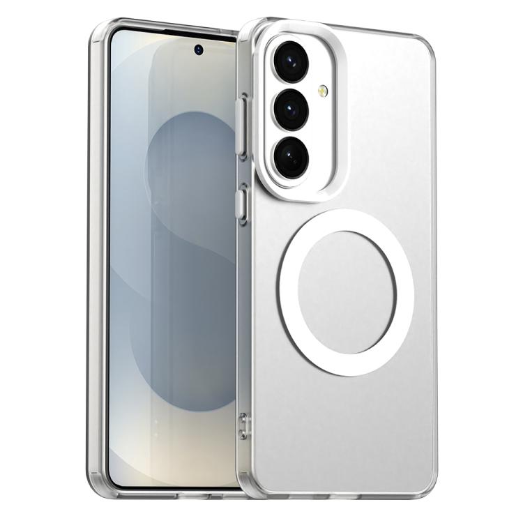 For Samsung Galaxy S26 5G Candy Magsafe PC Hybrid TPU Phone Case(White)
