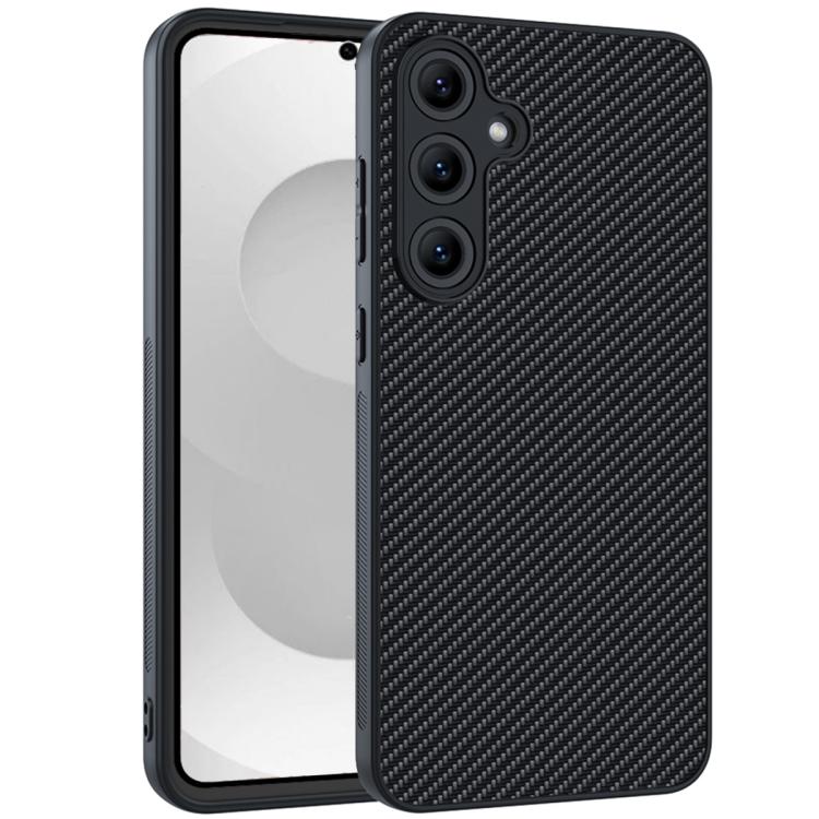 For Samsung Galaxy S26 5G Carbon Fiber Texture Printing Phone Case(Black)