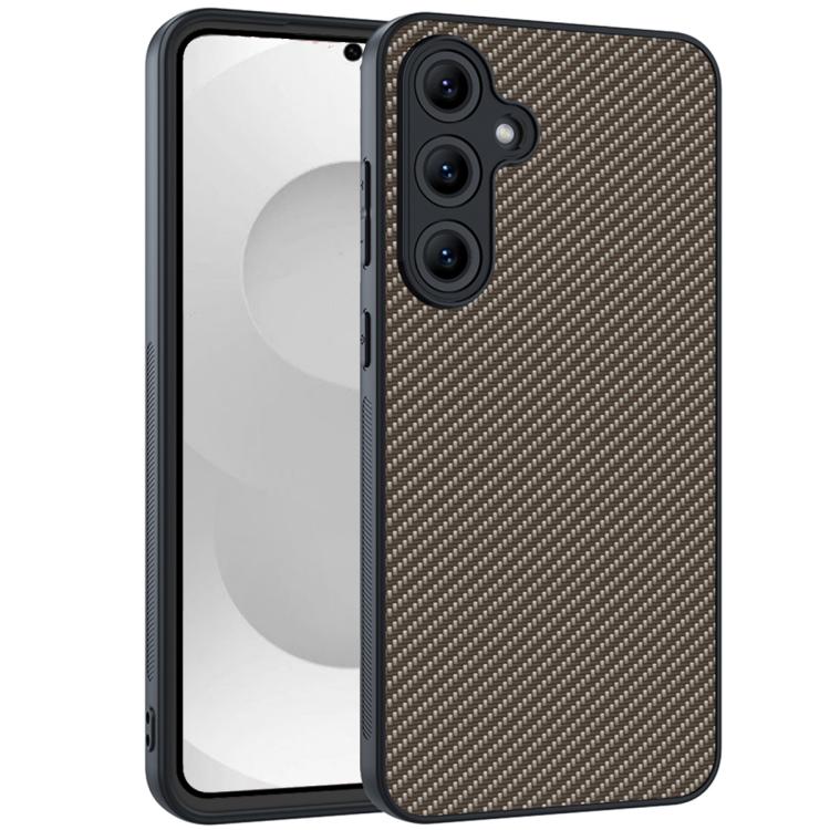 For Samsung Galaxy S26 5G Carbon Fiber Texture Printing Phone Case(Gold)