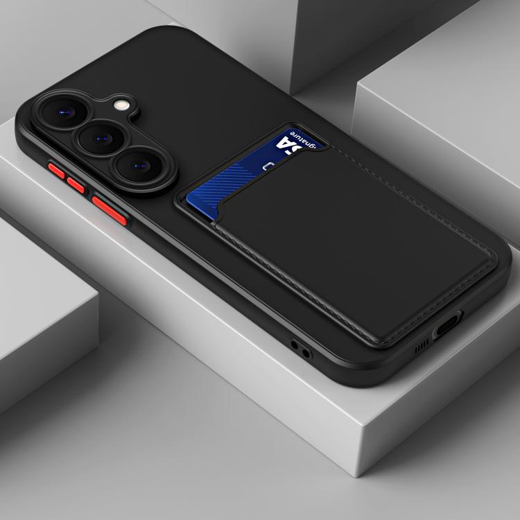 For Samsung Galaxy S26 5G Card Slot Design Shockproof TPU Phone Case(Black)