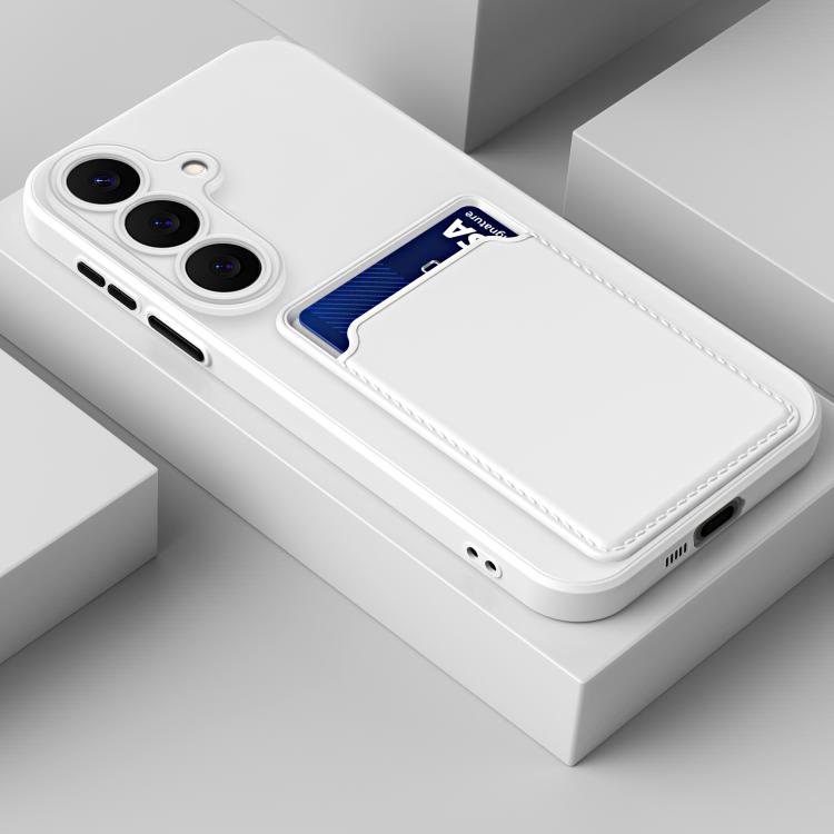 For Samsung Galaxy S26 5G Card Slot Design Shockproof TPU Phone Case(White)
