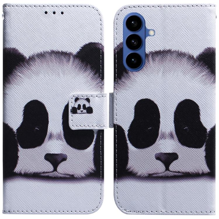 For Samsung Galaxy S26 5G Coloured Drawing Flip Leather Phone Case(Panda)