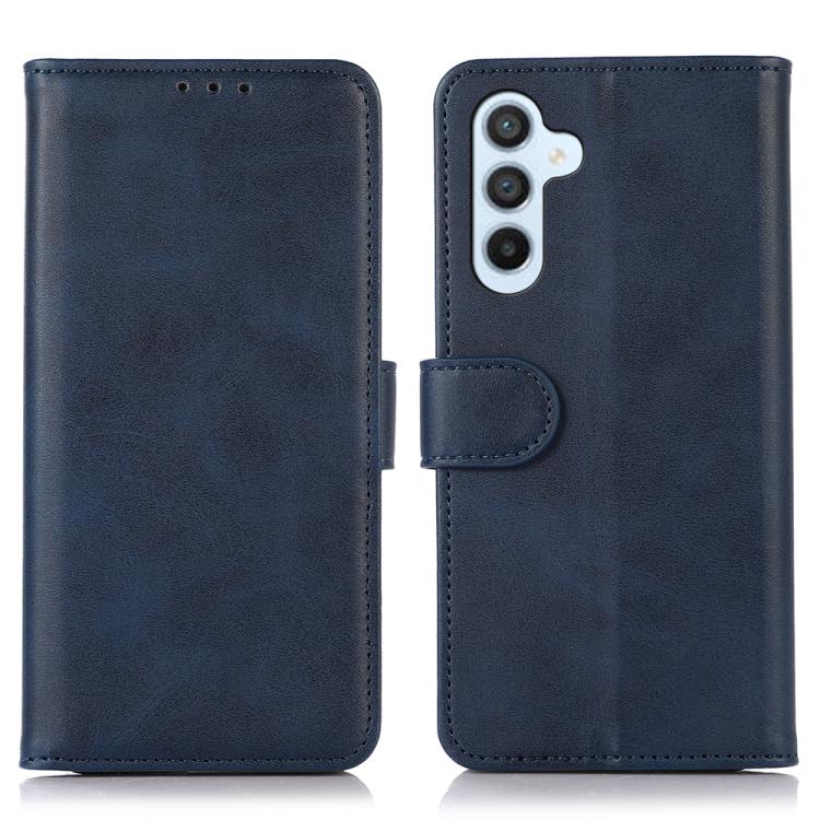 For Samsung Galaxy S26 5G Cow Texture Flip Leather Phone Case(Blue)