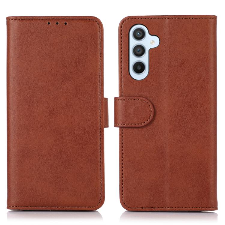 For Samsung Galaxy S26 5G Cow Texture Flip Leather Phone Case(Brown)