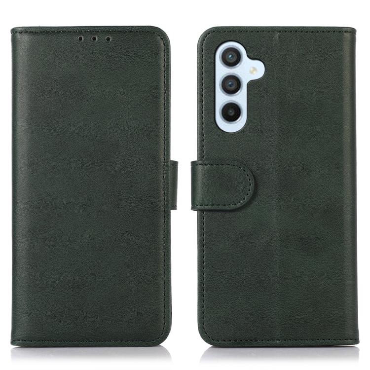 For Samsung Galaxy S26 5G Cow Texture Flip Leather Phone Case(Green)
