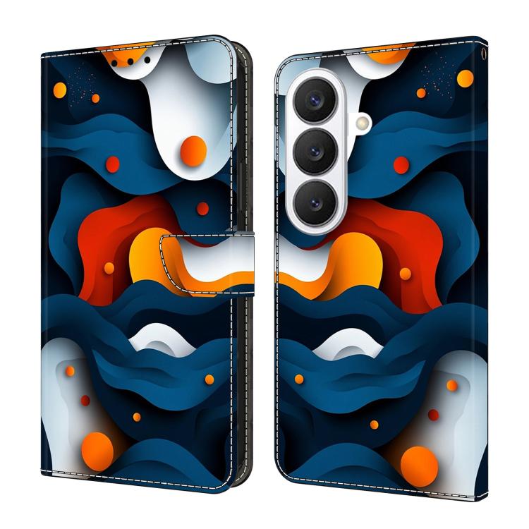 For Samsung Galaxy S26 5G Crystal-Like Painted Vegan Leather Phone Case(Gradient)