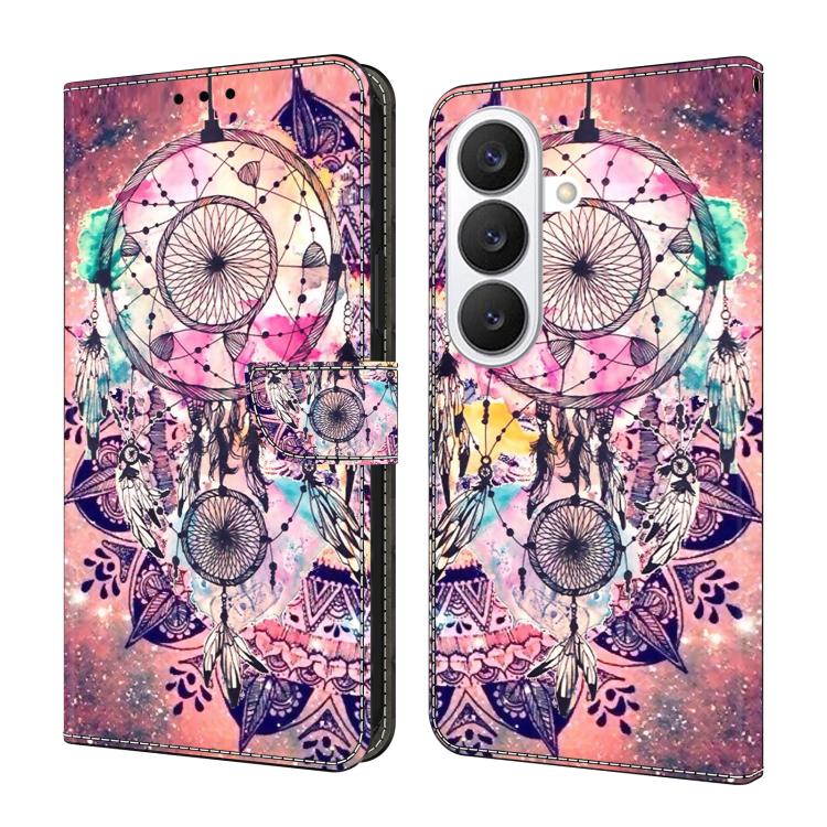 For Samsung Galaxy S26 5G Crystal-Like Painted Vegan Leather Phone Case(Wind Chime)