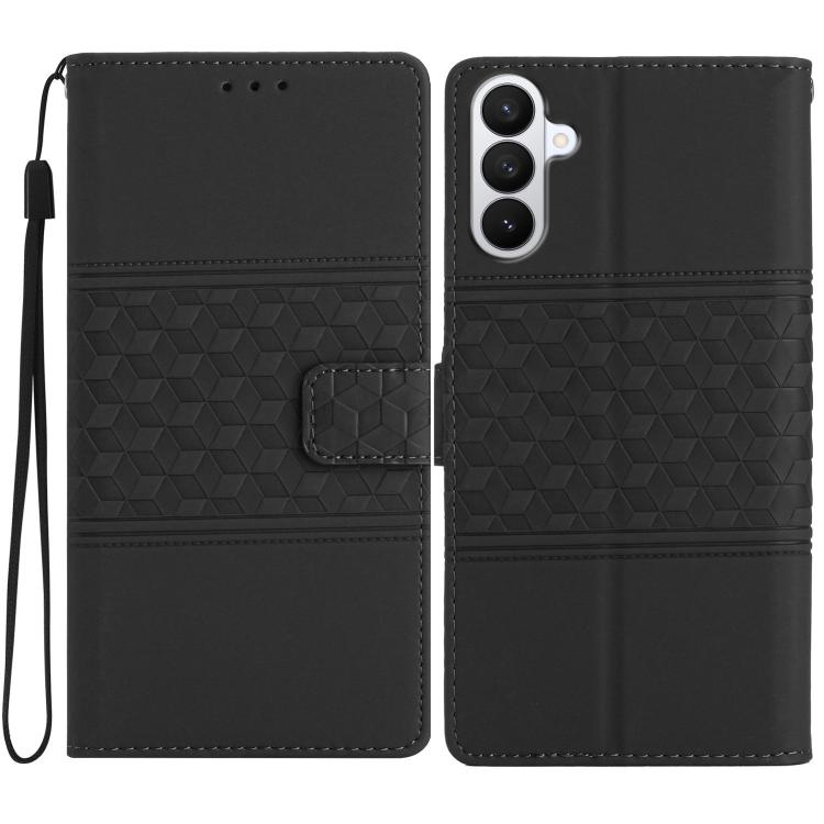 For Samsung Galaxy S26 5G Diamond Embossed Skin Feel Leather Phone Case(Black)