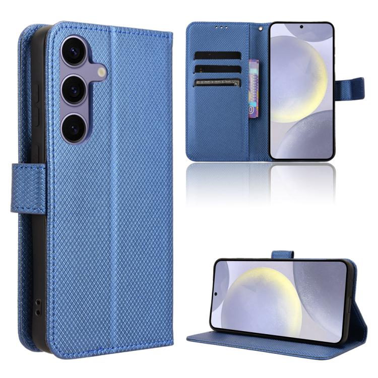 For Samsung Galaxy S26 5G Diamond Texture Leather Phone Case(Blue)
