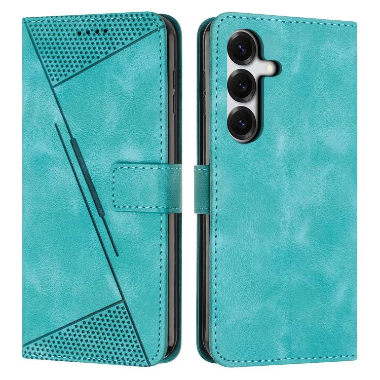For Samsung Galaxy S26 5G Dream Triangle Leather Phone Case with Lanyard(Green)