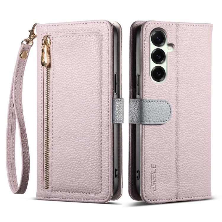 For Samsung Galaxy S26 5G ESEBLE E11 Colorful Litchi Pattern Zipper Wallet Leather Phone Case(Light Purple)
