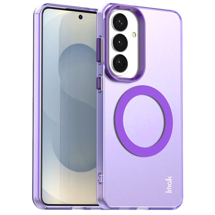 For Samsung Galaxy S26 5G IMAK Candy Series Shockproof MagSafe Phone Case(Purple)