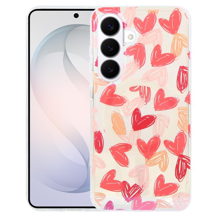 For Samsung Galaxy S26 5G IMD Blue Light Jungle Series Magnetic Phone Case(Love)