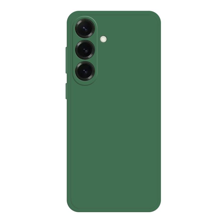 For Samsung Galaxy S26 5G Imitation Liquid Silicone Phone Case(Dark Green)