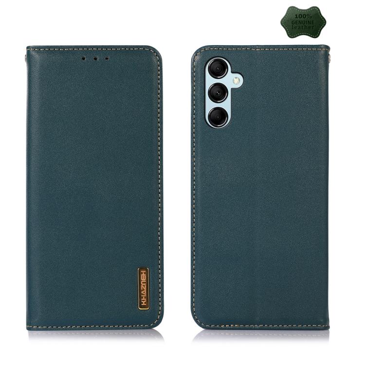 For Samsung Galaxy S26 5G KHAZNEH Nappa Top Layer Cowhide Leather Phone Case(Green)