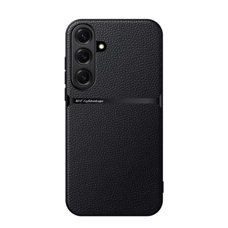 For Samsung Galaxy S26 5G Litchi Leather Magnetic Full Coverage Shockproof Phone Case(Black)