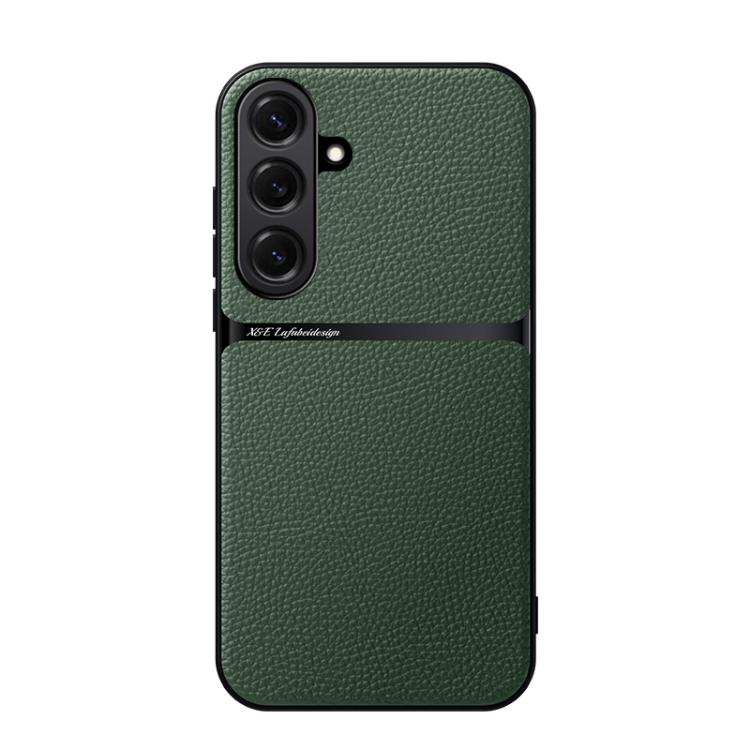 For Samsung Galaxy S26 5G Litchi Leather Magnetic Full Coverage Shockproof Phone Case(Green)
