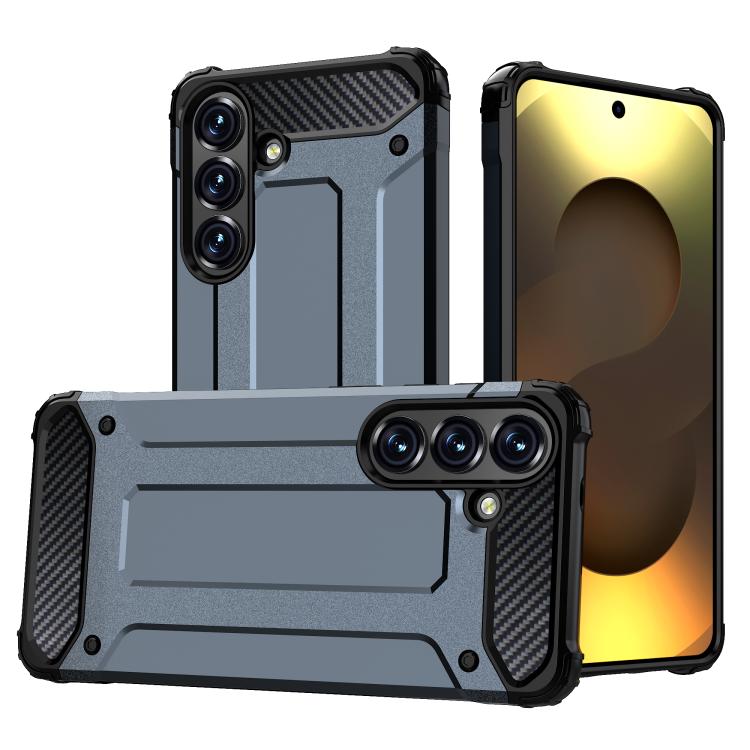 For Samsung Galaxy S26 5G Magic Armor TPU Hybrid PC Phone Case(Navy Blue)